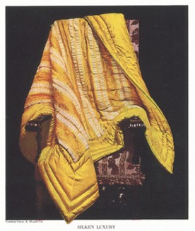 Роскошь шелка. Реклама крупнейшего проиводителя текстиля из шелка Chas. A. Maish Co. 