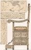 Кресло или трон слоновой кости, В.К. Иоанна III-го (изображение 2). Древности Российского государства..., отд. II, лист № 85, Москва, 1851.  