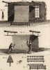 Суконная фабрика. Чистка суровья (Ивердонская энциклопедия. Том VI. Швейцария, 1778 год)