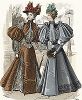 Французская мода из журнала Le Salon de la Mode, выпуск № 49, 1895 год.