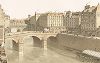 Площадь Малого моста и сам Малый мост в 1830 году. Paris à travers les âges..., Париж, 1885. 