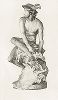 "Меркурий, завязывающий сандалию" работы знаменитого Жан-Батиста Пигаля, 1744 г. Из коллекции Фридриха Великого. 