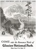 Реклама Национального парка Глейшер в Монтане. 