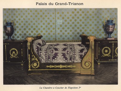 Версаль. Дворец Большой Трианон. Спальня Наполеона I. Из альбома фотогравюр Versailles et Trianons. Париж, 1910-е гг.