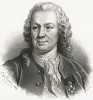 Нилс Розен фон Розенстейн (11 февраля 1706 - 16 июля 1773), врач, заложивший основы современной педиатрии. Galleri af Utmarkta Svenska larde Mitterhetsidkare orh Konstnarer. Стокгольм, 1842