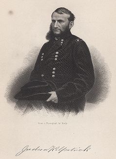 Хью Джадсон Килпатрик (1836 – 1881) - бригадный генерал армии Севера, участник битвы при Геттисберге в 1863 г. Gallery of Historical and Contemporary Portraits… Нью-Йорк, 1876