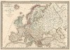 Карта Европы на 1789 год. Atlas universel de geographie ancienne et moderne..., л.19. Париж, 1842
