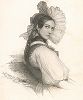 Жительница Берна работы популярного французского портретиста первой половины XIX века Анри Греведона. 