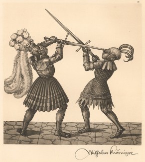 Из Freydal. Des Kaisers Maximilian I. Turniere und Mummereien (Репринт 1882 года. Вена. Лист 31)