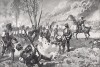 Гвардейский гренадерский полк zu Fuss в сражении при Лютцене/Гросс-Гершене 2 мая 1813 г. Илл. Рихарда Кнотеля, Die Deutschen Befreiungskriege 1806-15. Берлин, 1901