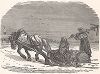 Похороны русского бедняка. Ксилография из издания "Voyages and Travels", Бостон, 1887 год