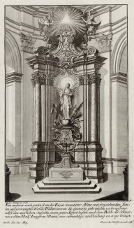Алтарь с изображением Девы Марии. Johann Jacob Schueblers Beylag zur Ersten Ausgab seines vorhabenden Wercks. Нюрнберг, 1730