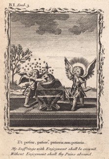 Болезни налетают, как пчёлы (из бестселлера XVII -- XVIII веков "Символы божественные и моральные и загадки жизни человека" Фрэнсиса Кварльса (лондонское издание 1788 года))