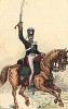 1815 г. Кавалерист 13-го полка французских конных егерей. Коллекция Роберта фон Арнольди. Германия, 1911-28
