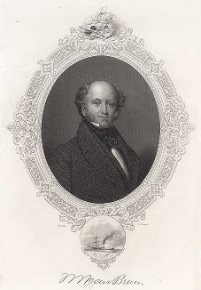 Мартин ван Бюрен (1782 - 1862) - восьмой президент США. Gallery of Historical and Contemporary Portraits… Нью-Йорк, 1876
