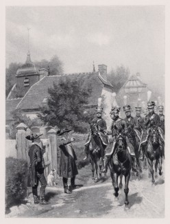 Французские жандармы в 1807 году. Илл. к известной работе "Кавалерия Наполеона", Париж, 1895