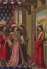 Король Франции Кaрл VIII Любезный (1470--1480) с охотничьим соколом (из Les arts somptuaires... Париж. 1858 год)