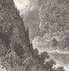 Вид на ворота реки Делавэр с юга. Лист из издания "Picturesque America", т.I, Нью-Йорк, 1872.