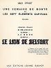 Титульный лист серии "Бельфорский лев" Макса Эрнста, входящей в роман-коллаж "Une Semaine de bonté" (Неделя доброты), 1934 год. 