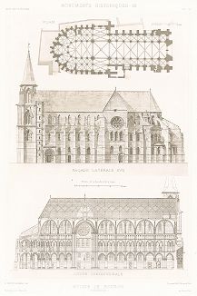 Церковь Сен-Женевьев-де-Музон (XIII-XV века), лист 2. Archives de la Commission des monuments historiques, т.3, Париж, 1898-1903. 