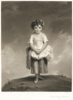 Леди Гертруда Фитцпатрик (1774-1841), дочь Джона Фитцпатрика, 2-го графа Верхнего Оссори. Меццо-тинто Джорджа Цобеля с оригинала Джошуа Рейнольдса. Лондон, 1876