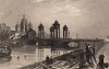 Троицкий мост в Санкт-Петербурге (из L'Univers. Histoire et Description de tous les Peuples. Russie. Париж. 1838 год (лист 66))
