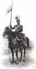 Французский гвардейский улан в 1828 году (из Types et uniformes. L'armée françáise par Éduard Detaille. Париж. 1889 год)