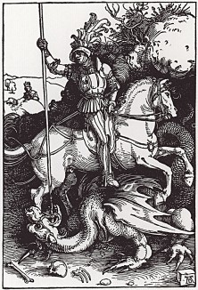 Альбрехт Дюрер. Святой Георгий, поражающий дракона