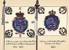 1815 г. Знамена гвардейского пехотного полка Великого герцогства Гессен. Коллекция Роберта фон Арнольди. Германия, 1911-29