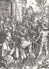 Несение креста. Ксилография, выполненная по гравюре Альбрехта Дюрера ок. 1504 года из издания "Albrecht Dürer. Sein Leben und einer Auswahl seiner Werke", Мюнхен, 1910 год