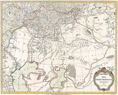 Карта Оренбургской губернии. 