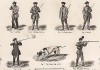 Правильные способы заряжания и транспортировки ружья и позиции для выстрела. The Book of Field Sports and Library of Veterinary Knowledge. Лондон, 1864