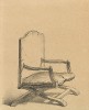 Кресло Св. Тихона в келье Толшевского монастыря. Русский художественный листок №5, 1862