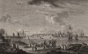 Вид на порт Сен-Мало из предместья Сен-Серван (лист 11 из альбома гравюр Nouvelles vues perspectives des ports de France..., изданного в Париже в 1791 году)