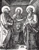 Святые Вероника, Петр и Павел (из Малых страстей "на дереве" Альбрехта Дюрера)