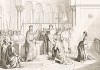 829 год. Крещение вождя хорватских славян Мирослава в базилике Святого Марка. Storia Veneta, л.10. Венеция, 1864
