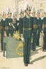 Рота шведской лейб-гвардии в униформе образца 1887-1906 гг. принимает присягу. Svenska arméns munderingar 1680-1905. Стокгольм, 1911