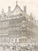 Гент. Ратуша (из Engravings of ancient Cathedrals, Hotels de Ville, and other public buildings of celebrity, in France, Holland, Germany and Italy... Лондон. 1842 год)