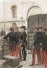 Офицеры частей снабжения французской армии инспектируют склад (из Types et uniformes. L'armée françáise par Éduard Detaille. Париж. 1889 год)