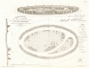 Площадь Вентимилья в Париже. Общий план и вид близлежащего парка. F.Duvillers, Les parcs et jardins, т.II, л.72. Париж, 1878