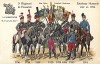1786-1914 гг. Мундиры и знамена 3-го гусарского полка французской армии, сформированного в 1764 г. и сражавшегося при Йене, Прейсиш-Эйлау, Фридланде и Монтерее. Коллекция Роберта фон Арнольди. Германия, 1911-29