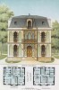 Загородный дом с элементами мавританской архитектуры (из популярного у парижских архитекторов 1880-х Nouvelles maisons de campagne...)