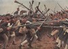 Атака прусской пехоты в сражении под Хагельбергом 27 августа 1813 г. Илл. Карла Рёхлинга, Die Deutschen Befreiungskriege 1806-15. Берлин, 1901