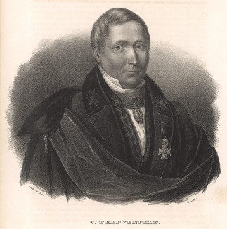 Эрик Карл Tравенфельт (8 ноября 1774 - 17 января 1835), врач, член королевской Академии наук (1812). Stockholm forr och NU. Стокгольм, 1837