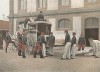 Тренировка санитаров и карет скорой помощи. L'Album militaire. Livraison №5. Genie & train des еquipages. Париж, 1890
