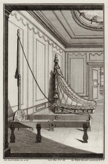 Каркас кровати в стиле pококо. Johann Jacob Schueblers Beylag zur Ersten Ausgab seines vorhabenden Wercks. Нюрнберг, 1730