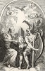 Алтарь Святого Климента, 1723. Существует мнение, что эта гравюра – шарж на творчество Уильяма Кента. Но сам Хогарт объясняет ее происхождение иначе: гравюра повторяет фреску из разрушенной церкви Святого Климента в Лондоне. Лондон, 1838