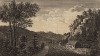 Вид на Кромфорд около города Мэтлок-Бат в графстве Дербишир (из A New Display Of The Beauties Of England... Лондон. 1776 г. Том 2. Лист 105)