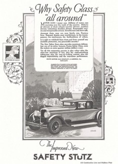 Реклама автомобиля компании Stutz Motor Car Company. 