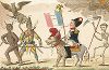 Возвращение на Эльбу. Французская сатира на Наполеона, выпущенная летом 1815 года после битвы при Ватерлоо. 